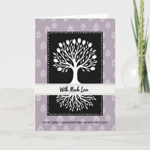 Loving White Tree Mothers Day Card