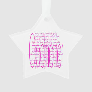 Loving Words for a Godmother Ornament