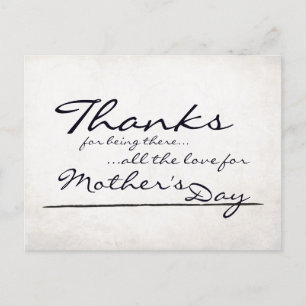 Loving Words for Mother’s Day with Gratitude Holiday Postcard