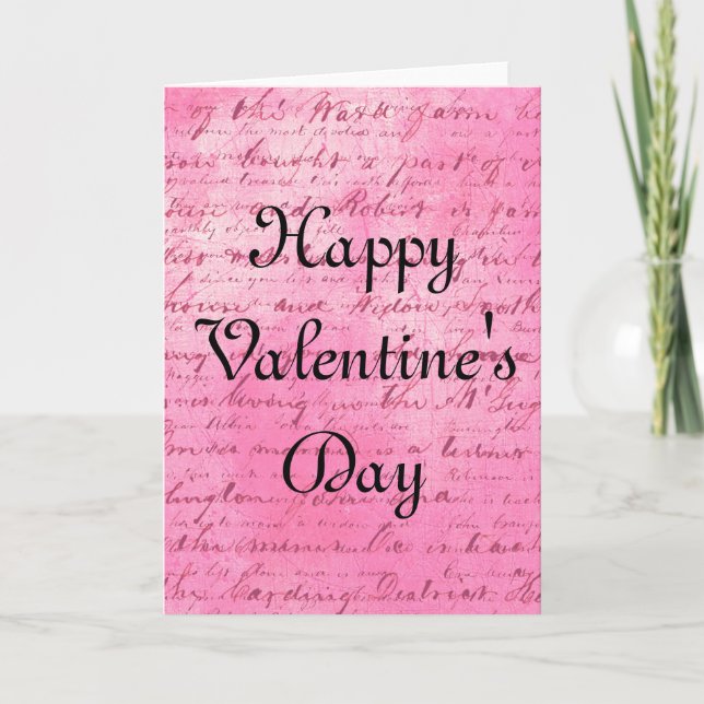 Loving Words Valentine's Day Greeting Card (Front)