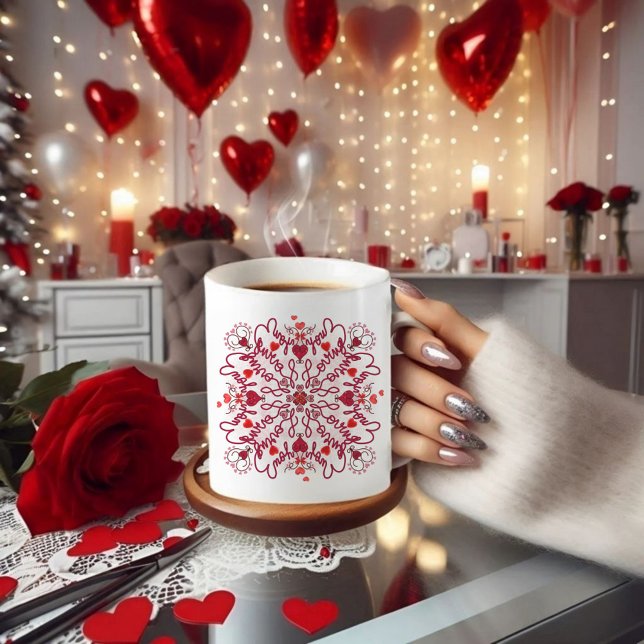 Loving You handwritten seamless valentine Mug (Creator Uploaded)