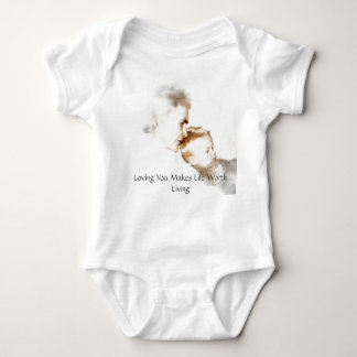 Loving You Makes Life Worth Living Baby Bodysuit