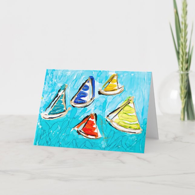 Lovitude Blank Card Sanibel Sails - Smooth Sailing (Front)