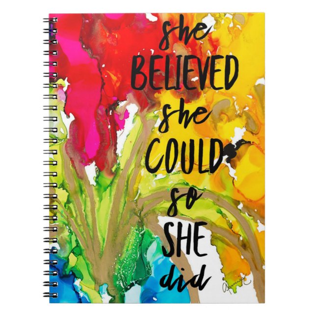 Lovitude Journal She Believed She Could (Front)