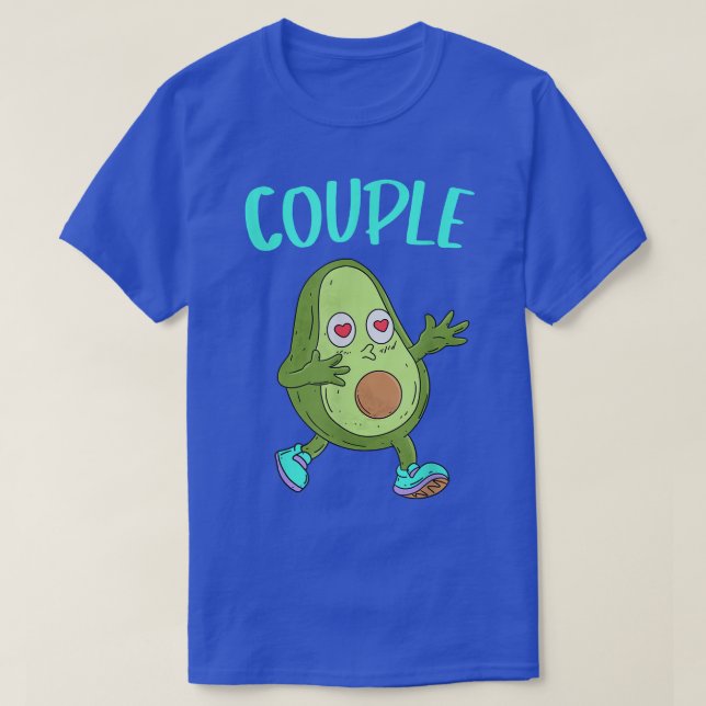Lovocado Couple Avocado Love Couple Valentines Day T-Shirt (Design Front)