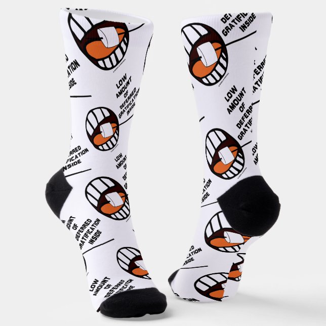 Low Amount Of Deferred Gratification Inside Psyche Socks (Angled)