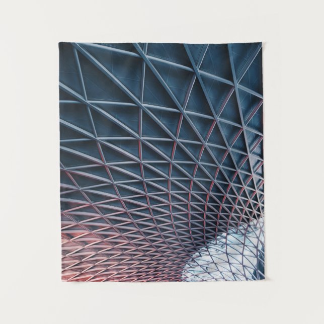 Low-angle photo of building structure tapestry (Front)