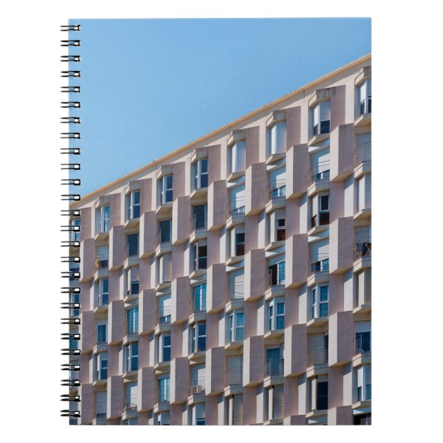 LOW ANGLE PHOTO OF GRAY CONCRETE BUILDING NOTEBOOK (Front)