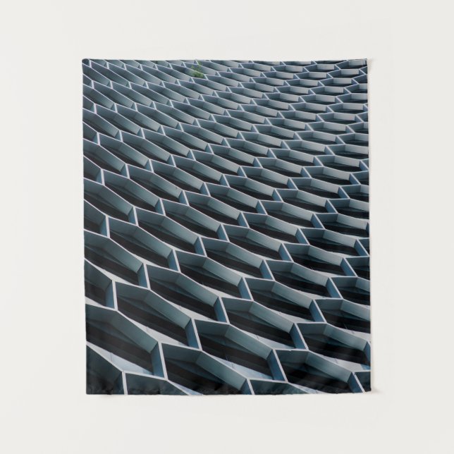 Low-angle photo of high-rise building tapestry (Front)