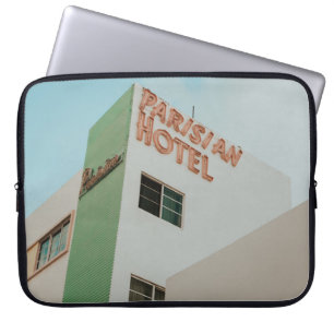 LOW ANGLE PHOTO OF PARISIAN HOTEL LAPTOP SLEEVE