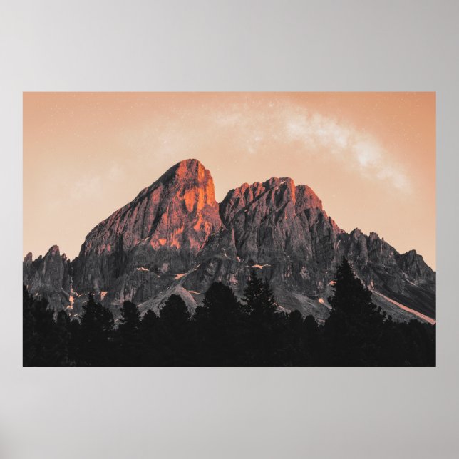 LOW ANGLE PHOTO OF ROCK FORMATION POSTER (Front)