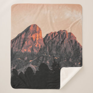 LOW ANGLE PHOTO OF ROCK FORMATION SHERPA BLANKET