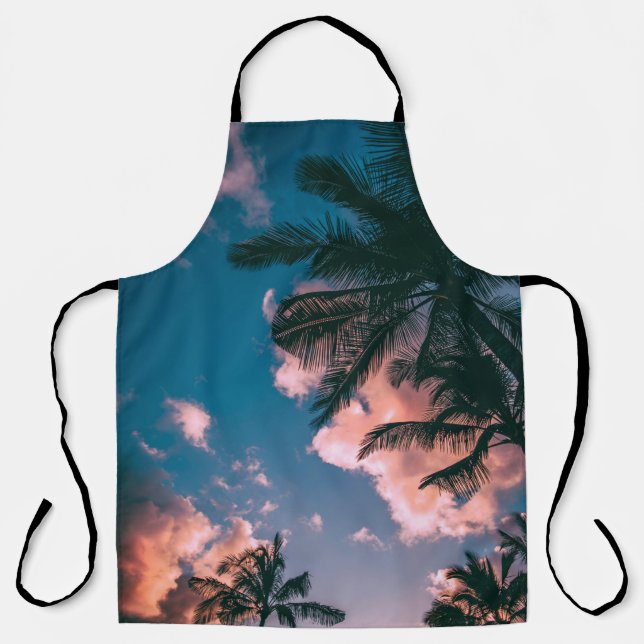 Low-angle photograph of palm trees apron (Front)