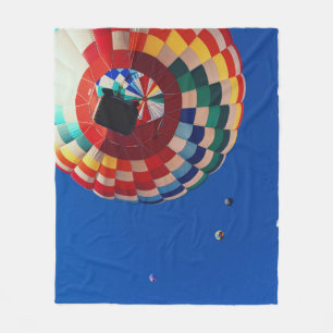 Low angle photography of balloons fleece blanket