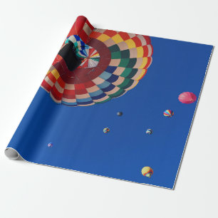 Low angle photography of balloons wrapping paper