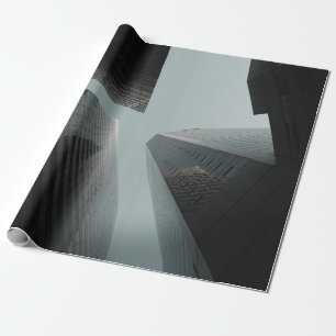 LOW ANGLE PHOTOGRAPHY OF BUILDINGS AT DAYTIME WRAPPING PAPER