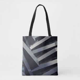 LOW ANGLE PHOTOGRAPHY OF GRAY BUILDING AT DAYTIME TOTE BAG