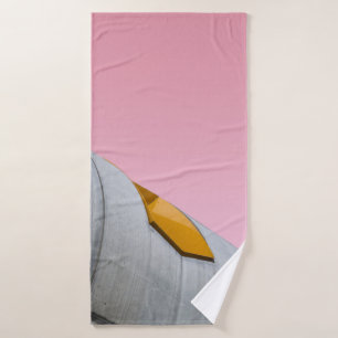 LOW ANGLE PHOTOGRAPHY OF GRAY BUILDING BATH TOWEL