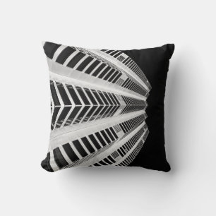 LOW ANGLE PHOTOGRAPHY OF HIGH RISE BUILDING CUSHION