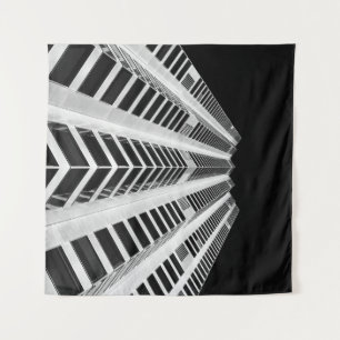LOW ANGLE PHOTOGRAPHY OF HIGH RISE BUILDING TAPESTRY
