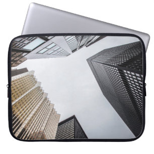 LOW-ANGLE PHOTOGRAPHY OF HIGH-RISE BUILDINGS LAPTOP SLEEVE