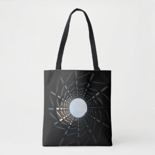 Low angle photography of missile silo hole tote bag