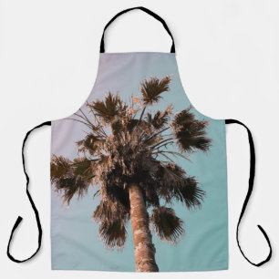 Low-angle photography of palm plant apron