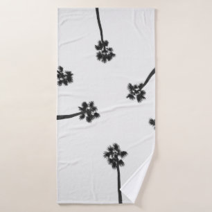 Low angle photography of six trees bath towel