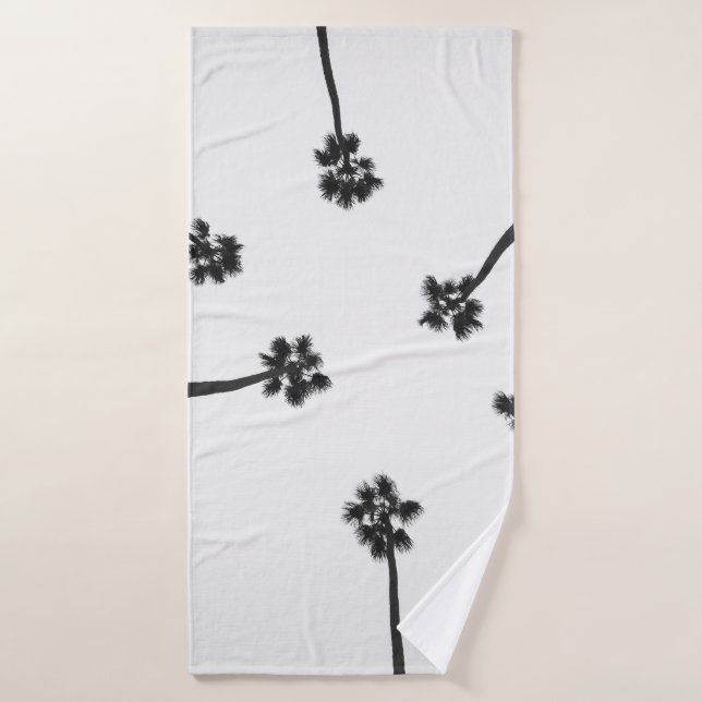 Low angle photography of six trees bath towel (Bath Towel)