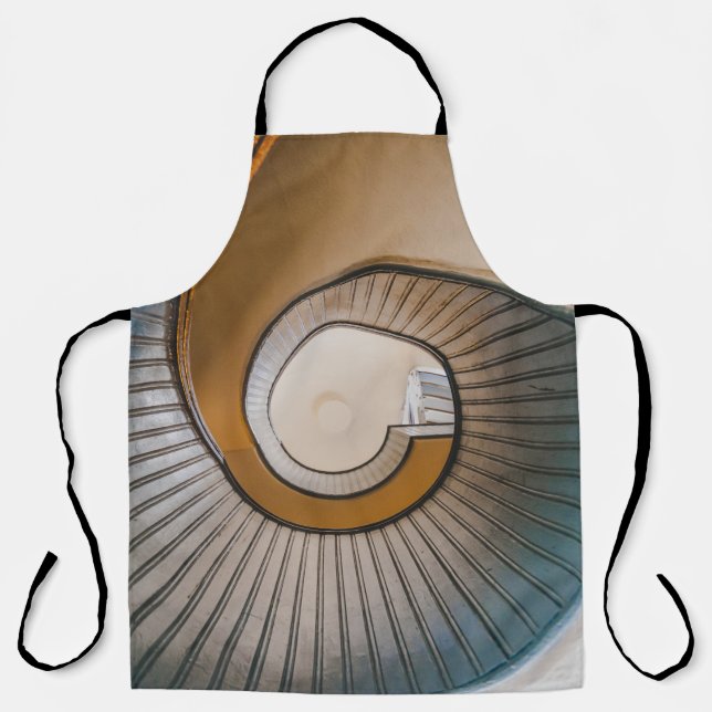 Low angle photography of spiral ladder apron (Front)