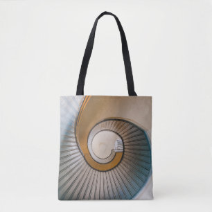 Low angle photography of spiral ladder tote bag