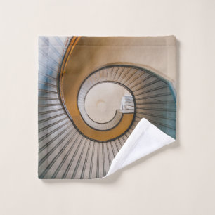 Low angle photography of spiral ladder wash cloth