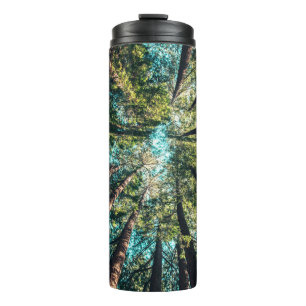Low angle photography of trees at daytime thermal tumbler