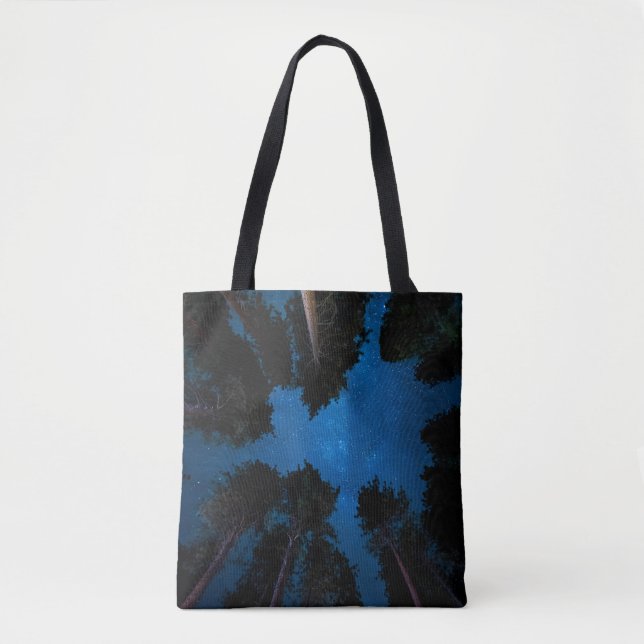 LOW ANGLE PHOTOGRAPHY OF TREES TOTE BAG (Front)