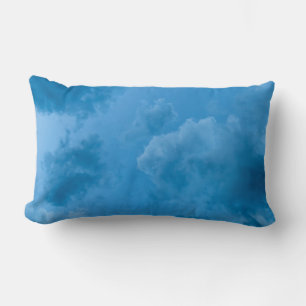 Low angle view of blue clouds lumbar cushion