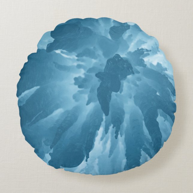 Low angle view of stalactites round cushion (Front)