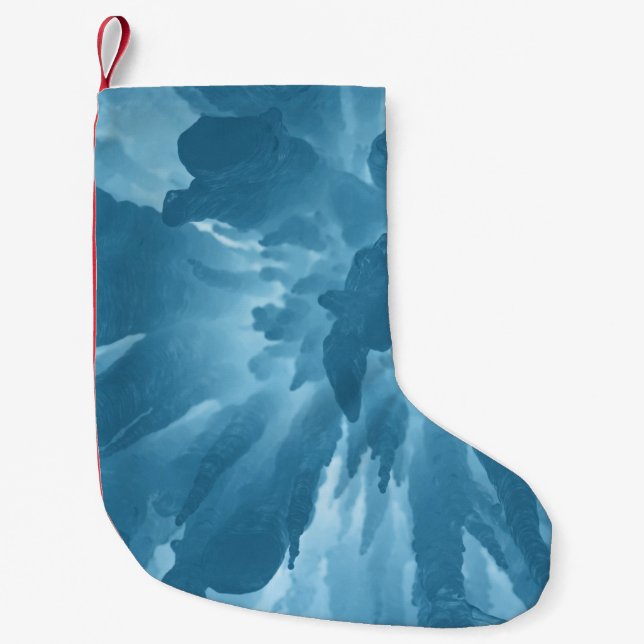 Low angle view of stalactites small christmas stocking (Front)