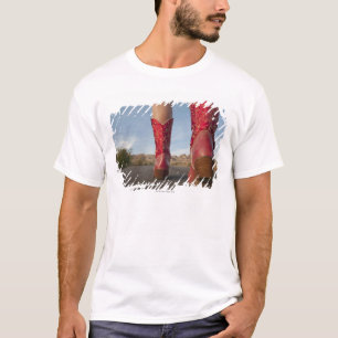 Low-angle view of woman wearing cowboy boots T-Shirt