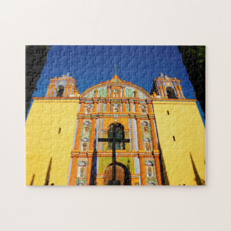 Low Angle View Of Yellow Ornate Church Jigsaw Puzzle