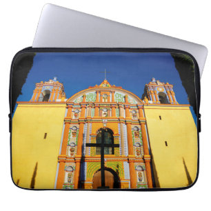 Low Angle View Of Yellow Ornate Church Laptop Sleeve