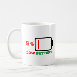 Low Battery 5% Coffee Mug