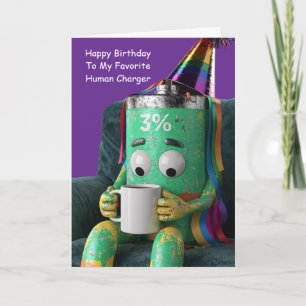 Low Battery Best Friend Birthday Humour Card