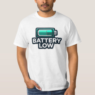 “Low Battery Graphic T-Shirt – Trendy Youth Tee”
