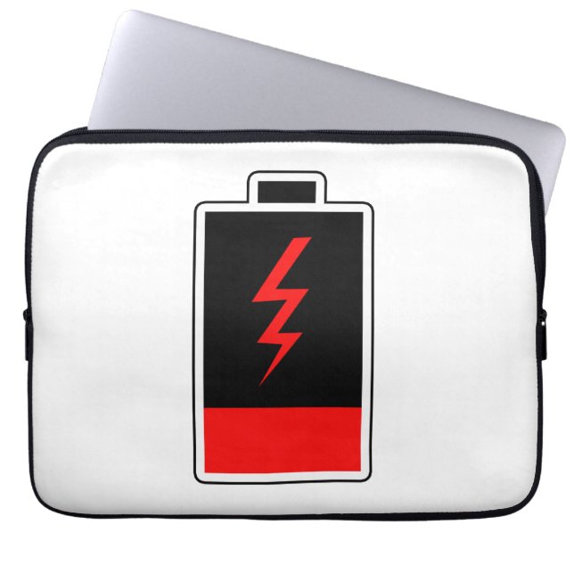 Low Battery Laptop Sleeve (Front)