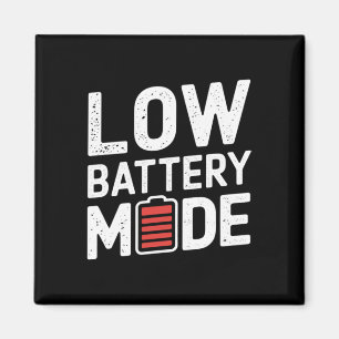 Low Battery Mode Sticker Magnet