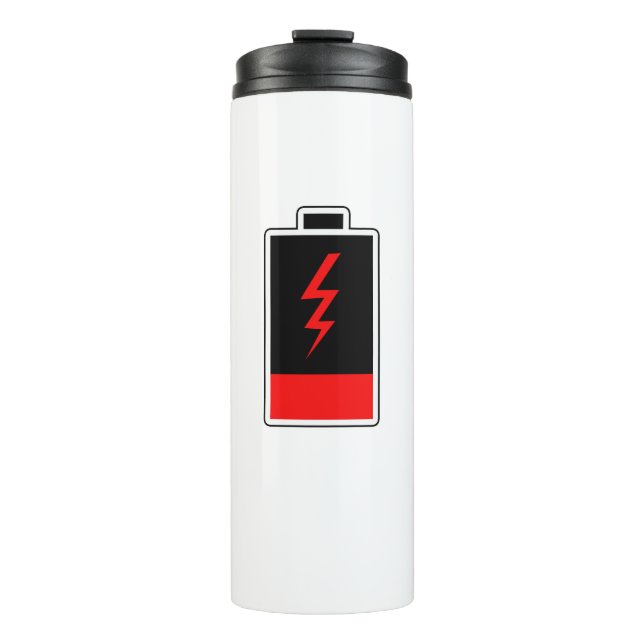 Low Battery Thermal Tumbler (Front)