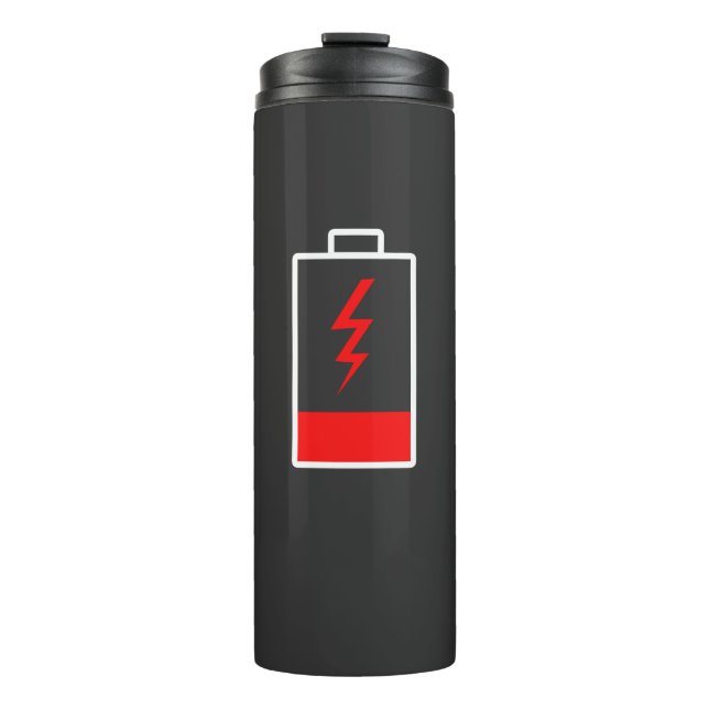 Low Battery Thermal Tumbler (Front)