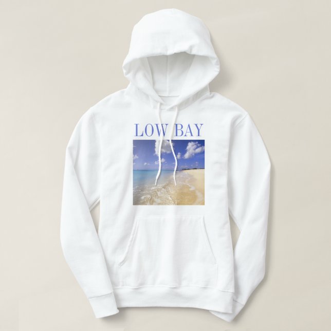 Low Bay Beach, Barbuda, Antigua Hoodie (Design Front)