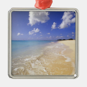 Low Bay Beach, Barbuda, Antigua Metal Ornament