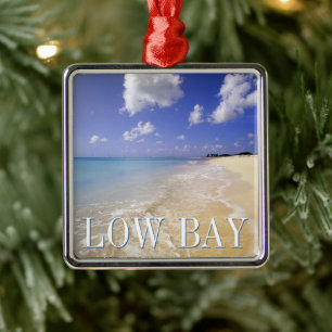 Low Bay Beach, Barbuda, Antigua Metal Ornament